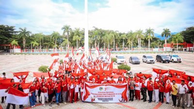 Pencanangan dan Pembagian 10 juta Bendera Merah Putih di Parigi Moutong