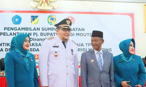 Lantik Richard Djanggola Sebagai Pj Bupati Parimo, Ini Pesan Gubernur Rusdy Mastura