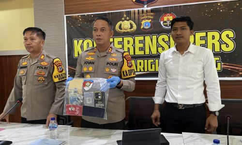 Kapolres Parigi Moutong Gelar Konferensi Pers Tindak Pidana Perdagangan Orang