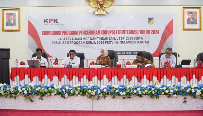 Pemprov Sulteng Gelar Evaluasi MCP dan SPI