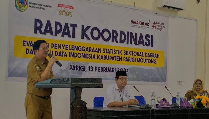 Bappelitbangda Parimo Gelar Rakor Evaluasi Penyelenggaraan Statistik Sektoral Daerah dan Satu Data Indonesia