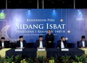 Pemerintah Tetapkan 1 Ramadhan 1445H Jatuh pada Selasa, 12 Maret 2024