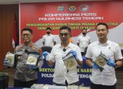 Polda Sulteng Berhasil Gagalkan Peredaran Narkotika Sebanyak 15,450 Kg