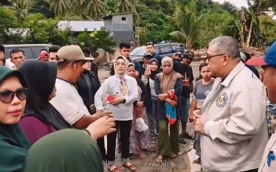 Temui Korban Banjir di Parigi Moutong, Ahmad Ali Minta Maaf