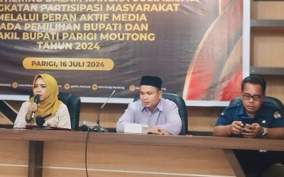 Sukseskan Pilkada, KPU Parigi Moutong Bangun Sinergitas dengan Jurnalis