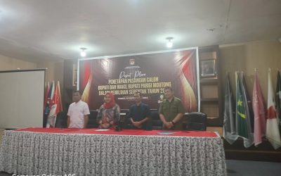 Pilkada Parigi Moutong 2024: KPU Tetapkan Empat Paslon Bupati dan Wakil Bupati