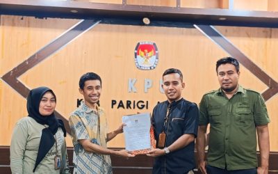 KPU Serahkan Hasil Penelitian Persyaratan Administrasi Bakal Cakada Parigi Moutong