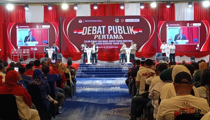 Meningkatkan Kesejahteraan dan Pelayanan Masyarakat Jadi Tema Debat Kandidat Pertama Pilkada Parimo