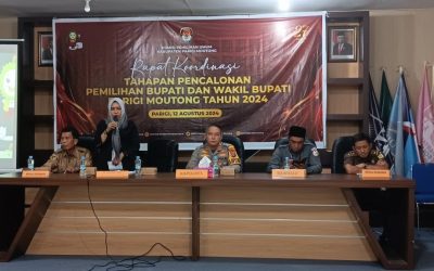 Ikut Sertakan Parpol, KPU Parigi Moutong Gelar Rakor Tahapan Pencalonan Pilkada 2024