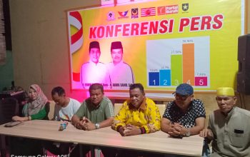 Erwin-Sahid Unggul di Real Count Pilkada Parigi Moutong: Gelar Konferensi Pers