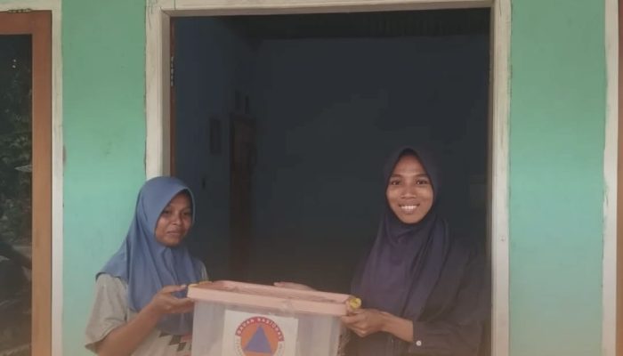 Bantuan Banjir Disalurkan ke Desa Sritabaang, BPBD Parimo Pastikan Tepat Sasaran