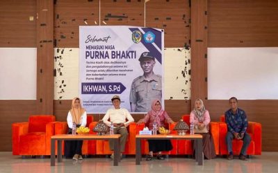 Ikhwan Resmi Purna Tugas, Disdikbud Parigi Moutong Beri Penghargaan