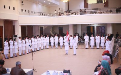 Bupati Kukuhkan Paskibraka Kabupaten Parigi Moutong Tahun 2025