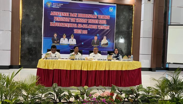 Pemprov Sulteng Bersama BSSN Latih Tim CSIRT Kabupaten/Kota