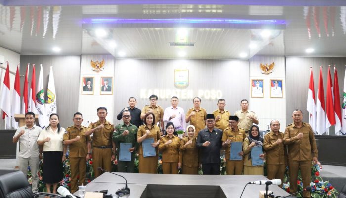 Serah Terima Jabatan OPD, Pemkab Poso Dorong ASN Lebih Profesional dan Responsif