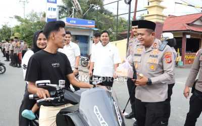 Polres Parigi Moutong dan Jajaran Polsek Kompak Berbagi Takjil