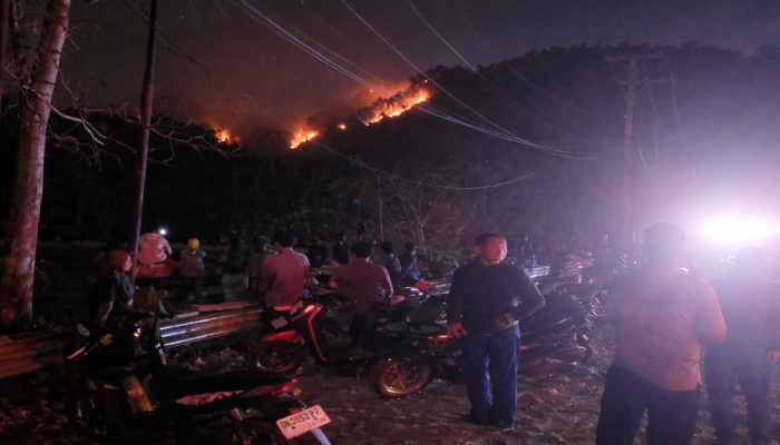 Karhutla di Parigi Utara Parigi Moutong, Api Masih Terpantau di Area Pegunungan