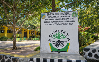 SMKN 1 Toribulu Sabet Adiwiyata Nasional, Konsisten Bangun Sekolah Berbudaya Lingkungan