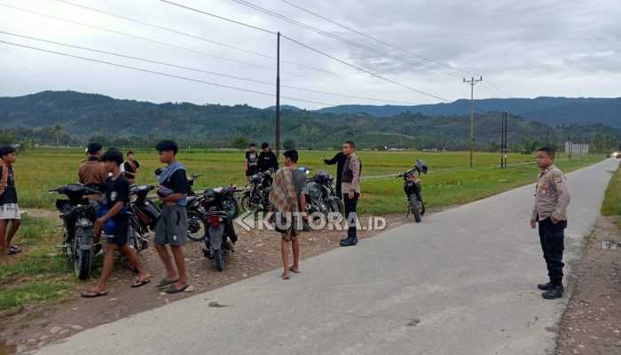 Patroli Subuh Polsek Bolano Lambunu Cegah Balapan Liar Remaja
