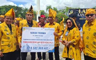 Dorong PAD, Bank Sulteng Serahkan Dividen dan CSR ke Parigi Moutong