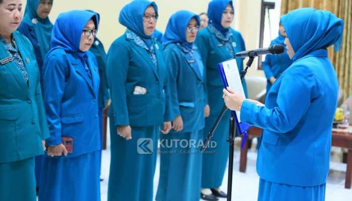Pelantikan TP-PKK, Hestiwati Soroti Pentingnya Data dan Kesehatan Ibu-Anak