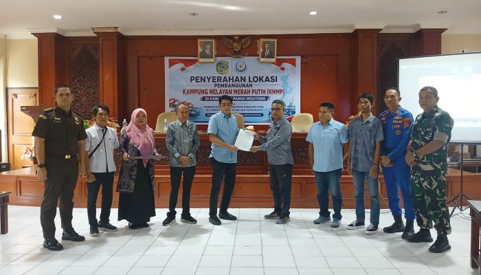 Parigi Moutong Mulai Persiapkan Kawasan Kampung Nelayan Merah Putih, Pemkab Gelar Serah Terima Lokasi