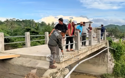 Pulihkan Akses Warga, DPRD Bersama BPBD Tinjau Lokasi Jembatan Rusak di Sibalago