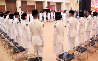 Dikukuhkan Jelang 17 Agustus, 40 Paskibraka Parimo Diminta Jaga Amanah