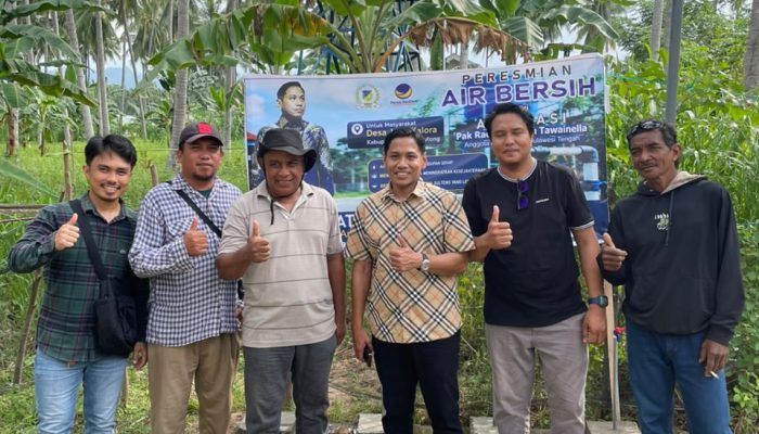 Rachmat Syah Tawainella Wujudkan Aspirasi Warga Jonokalora Lewat Sarana Air Bersih