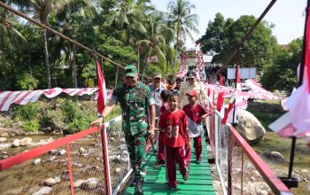 Resmi Difungsikan, Jembatan Garuda Merah Putih Jadi Harapan Baru Warga Nambaru