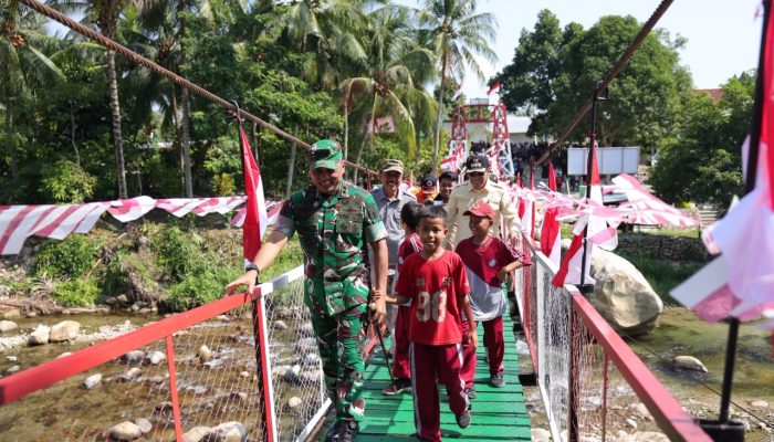 Resmi Difungsikan, Jembatan Garuda Merah Putih Jadi Harapan Baru Warga Nambaru