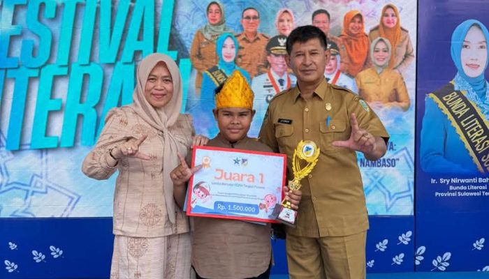 Zein Abdillah Bawa Parigi Moutong Juara Lomba Bertutur se-Sulteng