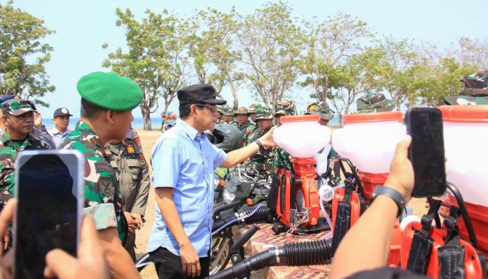 Parimo Perkuat Kesiapan Hadapi Karhutla dan Kekeringan, Bupati Cek Pasukan serta Peralatan
