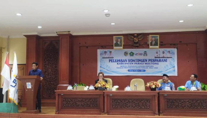 Pesparani Sulteng 2026, Bupati Erwin Dorong Kontingen Parimo Tampil Percaya Diri