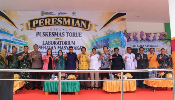 Perkuat Layanan Kesehatan, Bupati Erwin Resmikan Gedung Puskesmas Torue dan Labkesmas